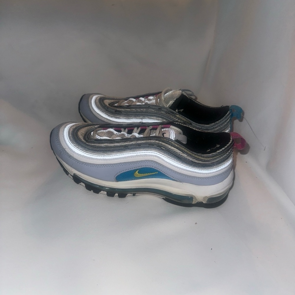 Nike Kids Air Max 97 - White, Blue, and Gray